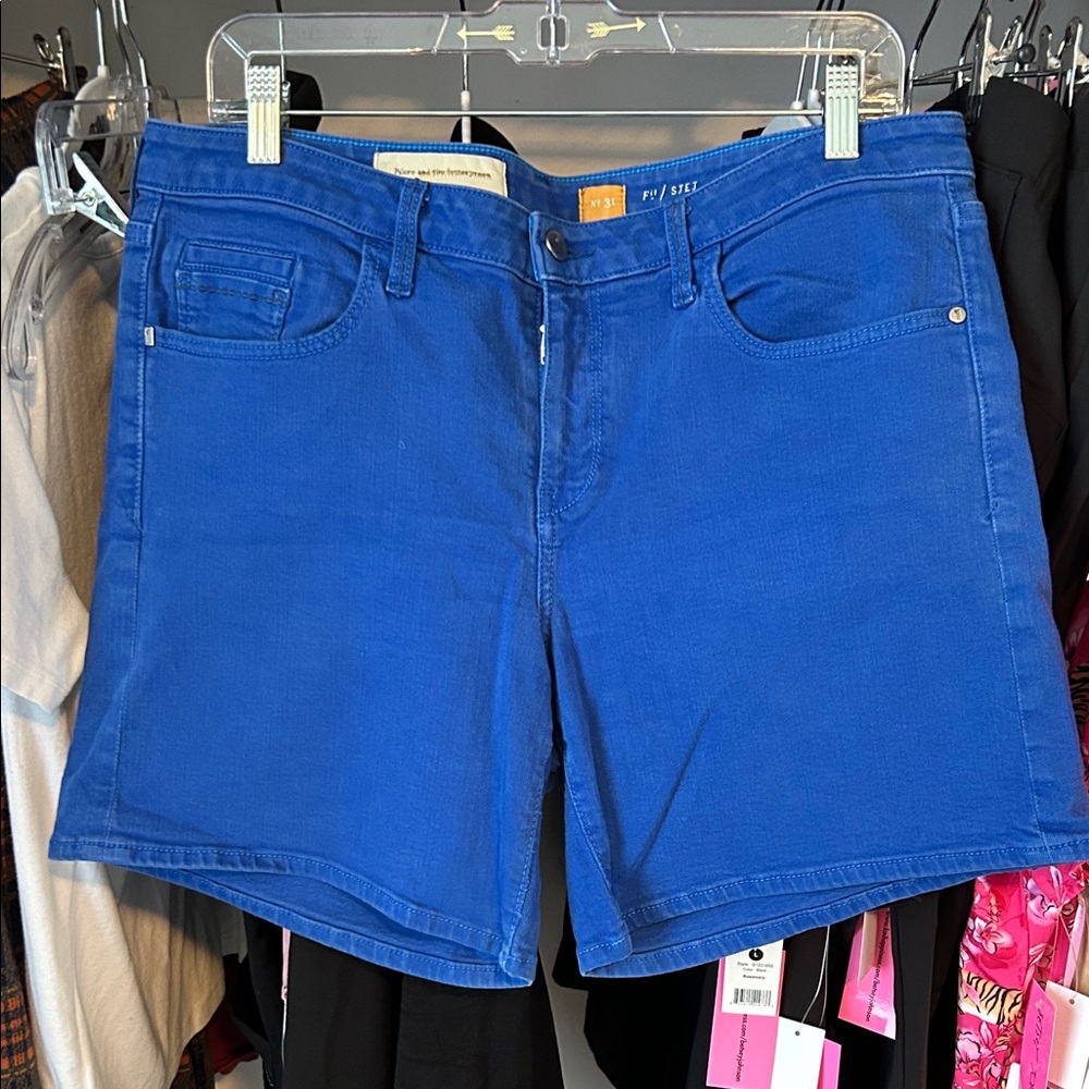 Anthropologie Vibrant Indigo Blue Shorts